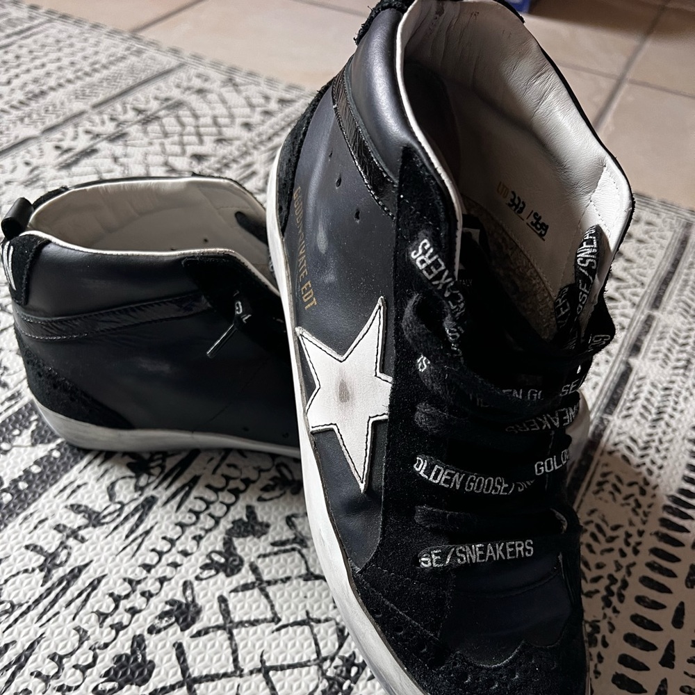 GOLDEN GOOSE MIDSTAR BLACK SIZE 38. Only worn 3 times.